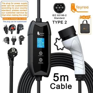 Chargeur de véhicule électrique portable feyree 3,5 kW GB/T, écran de 1,8 pouce, courant réglable, charge 16A - Product Image 5