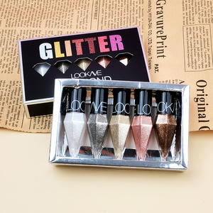 Mini <span class=keywords><strong>Eyeliner</strong></span> métallique <span class=keywords><strong>argent</strong></span> or diamant paillettes ensemble liquide longue durée, éclat ombre à paupières scintillant liquide <span class=keywords><strong>Eyeliner</strong></span> - Product Image 3