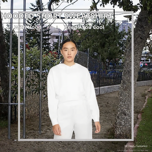 Sudadera Corta Informal con Capucha para Mujer, Modelo AL24321, Nueva Colección Primavera-Otoño-Invierno, Color Sólido, Holgada, Transpirable, Chaqueta Deportiva - Product Image 2