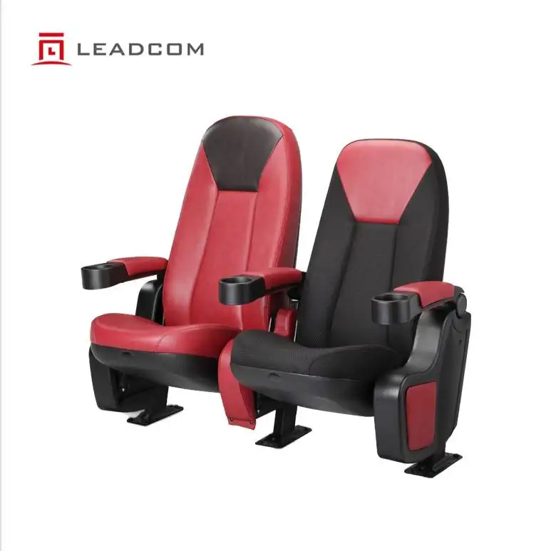 Leadcom LS-6609ABG 최고 판매 인체 공학적 풀 락 시네마 좌석 안락 의자 영화관 의자 극장 가구