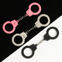 Cadeaux créatifs, jouets de poche, pendentifs pour sacs en métal, alliage de zinc, divertissement décontracté, mini menottes de simulation, porte-clés