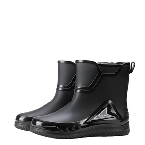 Wholesale Adult PVC Gumboots <strong>Wellington</strong> <strong>Short</strong> Car Wash Rain Boots Waterproof Anti-Slippery Recyclable Rubber for Winter - Product Image 4