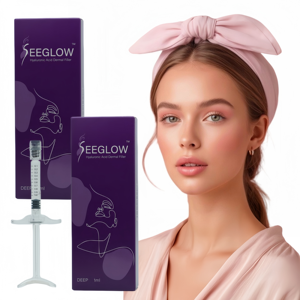 Seeglow 2ml Hyaluronic Acid Filler Injection with 18-26mg/ml Concentration for Face Nose <strong>Lips</strong> &amp; Eyes <strong>Wrinkle</strong> Removal - Product Image 4