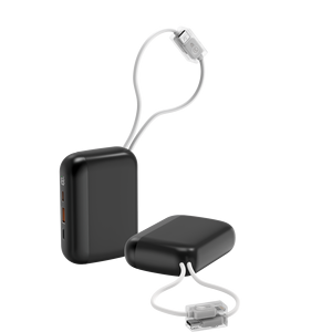 Banco de Energía Portátil de 5000mAh con Carga Rápida y Cable Integrado Doble, Personalizable con Logotipo de Fábrica - Product Image 3