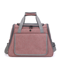 Sac à dos de voyage pour animaux de compagnie, moderne, luxueux, solide, portable, pliable, avec fermeture éclair, en tissu Oxford, écologique, pour chiens et chats