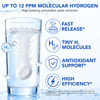 Comprimés effervescents d'hydrogène moléculaire H2 Acentiallabs pour adultes, antioxydant, santé cérébrale, énergie cellulaire, magnésium élémentaire