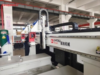 Machine à double poste Robot CNC Machine à sacs d'école en plastique