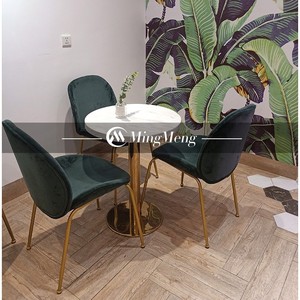 Thời trang ấm cúng giải trí Nhà Hàng Kim loại ghế bán buôn nhà hàng thiết lập vải ghế cafe ghế và bảng - Product Image 2