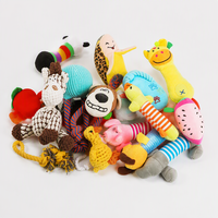 Jouets en peluche personnalisés et interactifs pour animaux de compagnie, poupées d'animaux simulés de dessin animé pour chiens, peluches molaires résistantes aux morsures