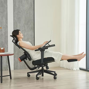 Ergonomischer Bürostuhl Drehbarer moderner Netz-Executive-Stuhl Verstellbare Kopfstütze Stoff Metall <span class=keywords><strong>massage</strong></span> Liegender Nylons chaum Home - Product Image 4