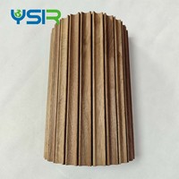 Panneaux muraux rainurés en bois massif MDF écologiques, imperméables, décoratifs, faciles à installer et flexibles