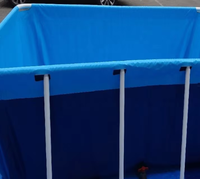 Großer Kommerzieller PVC-Kinderpool mit Stahlrahmen und Kunststoffkonstruktion, Wasserdicht, Rund, mit Filterpumpe für Heim- und Schulgebrauch