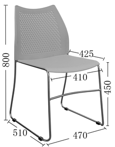 Mobilier <span class=keywords><strong>scolaire</strong></span> chaises d'école modernes en plastique de haute qualité taille personnalisée salle de classe adulte chaise d'école délicate cadre en acier AHL - Product Image 5