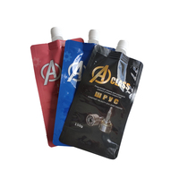 Pochettes à bec verseur personnalisées pour une image de marque professionnelle, sachets souples mats à fond plat pour liquides, solutions d'emballage à faible MOQ