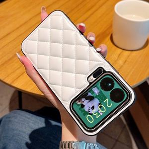 Funda rígida de teléfono con superficie de PU suave de rejilla 3D a la moda para <span class=keywords><strong>Xiaomi</strong></span> 15 17 Pro Max, funda de rombo de alta calidad para <span class=keywords><strong>Xiaomi</strong></span> 13 14 15 Ultra - Product Image 5