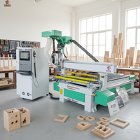 Routeur CNC 5 axes pour le bois, machine de gravure, fraisage, rainurage et découpe 1300x2500mm, ATC, compatible Mach3, travail du bois automatique