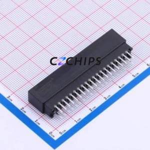 ED40BGFBK Gold Finger Connector Through hole Component (THT),P=2.54mm Connector EDGE SLOT 2.54mm 40P Through Hole - Product Image 2