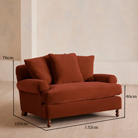 Canapé simple de style rustique américain vintage, style européen, adapté aux petits appartements, chambre simple, salon confortable, modèle
