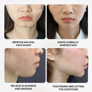 Mascarilla Facial Reafirmante de Cuello con Ácido Hialurónico y Retinol, Oro de 24k, Línea V, con Colágeno e Ingredientes Químicos - Product Image 4