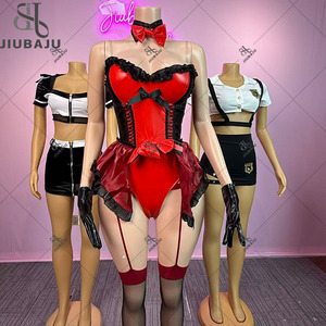 Anime Sexy coniglietto Sexy costumi Cosplay festa di Halloween tuta in pelle PU Sexy erotico rolepad donna Sexy <span class=keywords><strong>Lingerie</strong></span> - Product Image 2