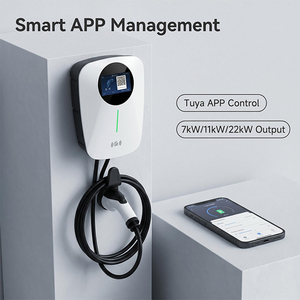 Station de <span class=keywords><strong>recharge</strong></span> pour <span class=keywords><strong>voiture</strong></span>, chargeur EV 22 kW, OCPP, montage mural, charge rapide AC, 7 kW-22 kW, 3 phases, type 2, chargeur EV mural AC, 32A, IP65 - Product Image 2