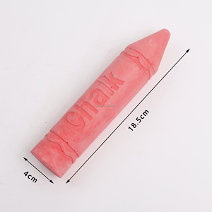 ชอล์กเขียนทางเท้าโรงเรียนขนาดใหญ่สุดสำหรับเด็กบรรจุ5ชิ้นสีสดใส - Product Image 4