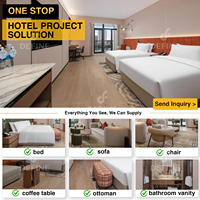 Solution complète pour projets hôteliers FF&E : Ensemble de mobilier de chambre d'hôtel 5 étoiles moderne et luxueux, achat pour l'hôtellerie, ensembles de meubles d'hôtel sur mesure