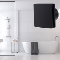 Ventilador de Extracción Inteligente Multifuncional SEICOI para Baño, Montado en Pared, con Temporizador, IPX4, Flujo de Aire de 90m/h, Rodamiento de Bolas, Control por Aplicación, 5 Años de Garantía