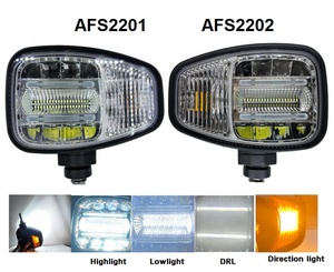 Faro LED <span class=keywords><strong>Angel</strong></span> Eye 100W con Lente Rettangolare 5x7, Luce DRL Quadrata Bianco Caldo; Nuovo Kit di Conversione Incluso - Product Image 1