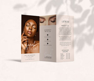 Precio de fábrica personalizado Impresión de folletos de tres pliegues para diseño de folletos de mensajería A5 Etiquetas colgantes digitales Folletos de impresora - Product Image 2