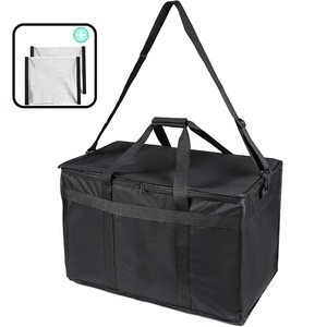 Sac de livraison d'aliments isotherme, pour aliments froids et chauds, avec 2 diviseur et sangle à bandoulière, étanche, pour Restaurant et Commercial - Product Image 1