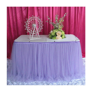 Accessoires <span class=keywords><strong>de</strong></span> mariage <span class=keywords><strong>de</strong></span> couleur blanche, nappe, tablier <span class=keywords><strong>de</strong></span> <span class=keywords><strong>Table</strong></span>, tissu en gaze, <span class=keywords><strong>jupe</strong></span>, en fil - Product Image 4