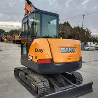 Excavatrice Sany SY60C d'occasion, 90% neuve, poids de la machine 6000 kg, en stock, vente directe en Tunisie, à saisir sans hésiter
