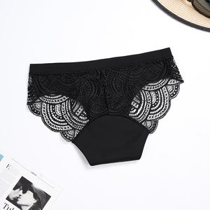 Culottes menstruelles OEM pour femmes, sans couture, en dentelle, anti-fuites, 4 couches absorbantes, fines et respirantes pour l'été, taille basse, en nylon - Product Image 5