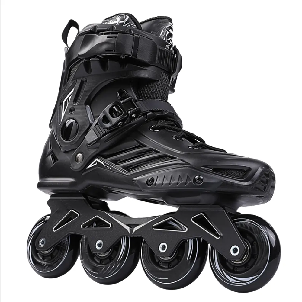 Chaussures de patinage de hockey sur glace à taille fixe, 4 roues réglables, patins à roulettes quadruples personnalisés pour garçons