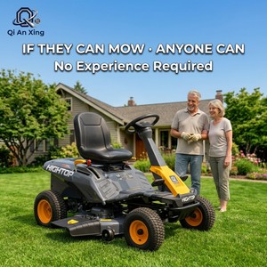 <span class=keywords><strong>Tagliaerba</strong></span> Elettrico a Batteria 38 Pollici, Altezza di Taglio Regolabile, Batteria al Litio 40V, Motore Brushless, Scarico Laterale, Trattorino da Giardino - Product Image 4