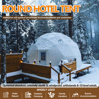 Dôme géodésique de luxe en PVC pour hôtel, tente de glamping, tente dôme ronde pour le désert, tente dôme ciel étoilé pour le camping