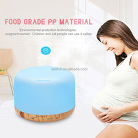 Haut-parleur intelligent d'humidificateur ultrasonique de brume fraîche d'air de LED avec la capacité de la veilleuse de diffuseur d'arome 500ML pour l'usage de camping-car d'hôtel de ménage