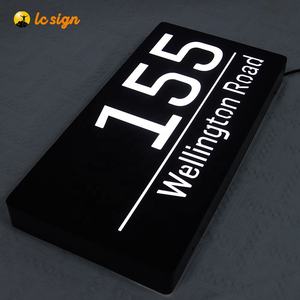 I numeri civici del segno elettronico dell'edificio dell'appartamento hanno condotto il segno illuminato - Product Image 4