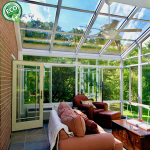 Véranda de luxe de haute qualité préfabriquée en verre personnalisée en aluminium Maison en verre Maison d'hiver - Product Image 2