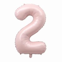 Ballons numériques en aluminium de 40 pouces en forme de poudre de beauté pour décoration et arrangement d'anniversaire, transfrontaliers