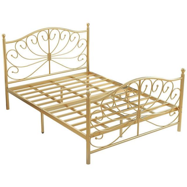 European Princess House Hold Master Bedroom Iron Bed Modern Light Luxury Simple Double Bed