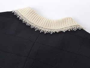 Primavera e autunno abito <span class=keywords><strong>nero</strong></span> da donna girocollo <span class=keywords><strong>in</strong></span> <span class=keywords><strong>maglia</strong></span> senza maniche Slim compleanno sera Cocktail Party abiti lunghi - Product Image 4