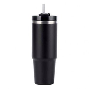 Gobelet de voyage isotherme en acier inoxydable 20oz 30oz avec couvercle, paille et base antidérapante pour boissons chaudes et froides - Product Image 2