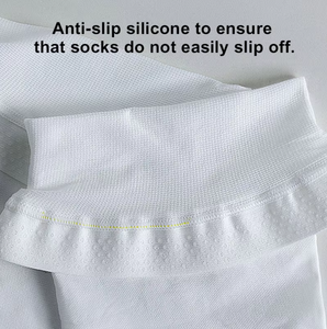 Chaussettes de compression hautes cuisses en Spandex/<span class=keywords><strong>Nylon</strong></span>, design sportif, antibactériennes et respirantes pour le sport et l'allaitement, vente en gros - Product Image 4