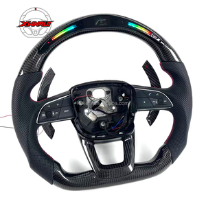 Volante in Fibra di Carbonio con LED RPM e Palette in Fibra di Carbonio per Audi SQ5 Q7 RSQ8 SQ7 <span class=keywords><strong>2017</strong></span>+ - Product Image 6