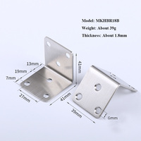 Supports de connexion pour armoires, meubles et tables en acier inoxydable 70 mm SS201 à prix abordable