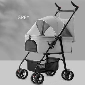 Passeggino staccabile facile da piegare con cestello rimovibile in Nylon <span class=keywords><strong>per</strong></span> animali domestici <span class=keywords><strong>per</strong></span> gatti e cani di piccola taglia con chiusura a cerniera - Product Image 4