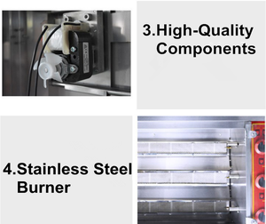 <span class=keywords><strong>Horno</strong></span> de parrilla de pollo a Gas comercial de <span class=keywords><strong>6</strong></span> escupir distancia de horneado ajustable/<span class=keywords><strong>horno</strong></span> asador/máquina asadora de pollo - Product Image 3