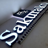 Letras Electrónicas LED 3D Personalizadas para Negocios, Letrero Luminoso de Aluminio con Canal LED para Oficina, Tienda, Escuela